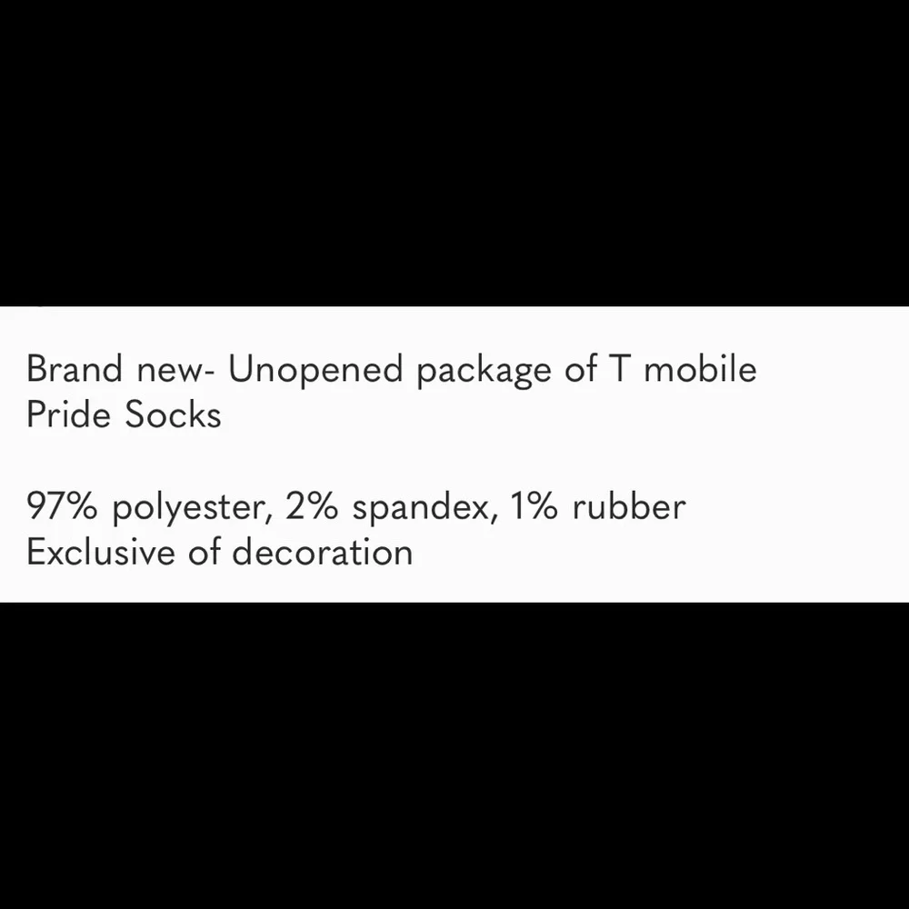 Pride Socks Limited Edition T-Mobile Rainbow rare brand new cute